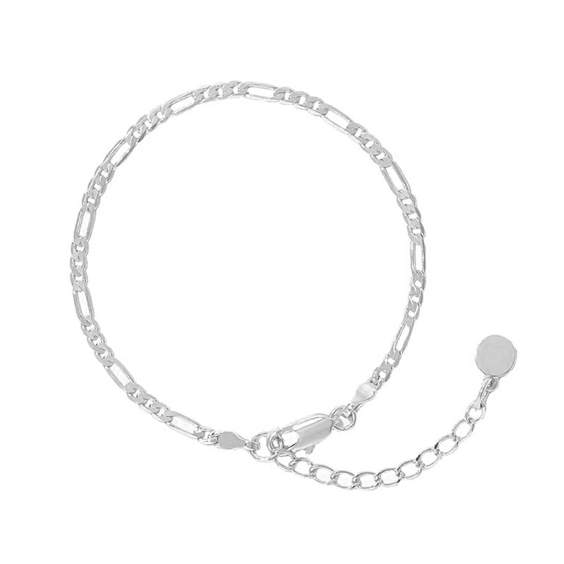 Figaro armbånd i sølv fra MerlePerle 16+3 cm